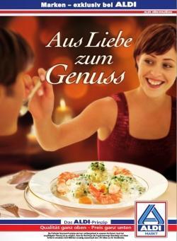 Aldi bewirbt besonders die neue Premium-Linie Freihofer Gourmet.