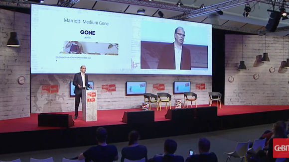 Thema Nr. 1: Auch Klaus Eck sprach auf der Cebit über Content Marketing. Thema Nr. 1: Auch Klaus Eck sprach auf der Cebit über Content Marketing.