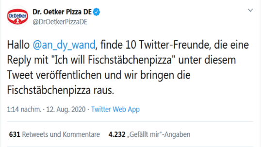 Fischstäbchen-Pizza: Dr. Oetker ärgert Twitter-User