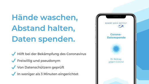 Die App "Corona-Datenspende" soll bei der Bekämpfung des Virus helfen.