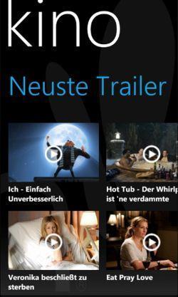 Auf Smartphones mit Windows Phone 7 lässt sich der kostenlose Filmservice installieren.