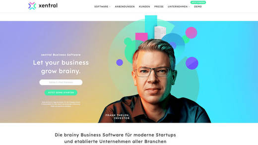 Die Businesssoftware Xentral präsentiert sich in neuem Look. Das Augsburger Unternehmen setzt dabei auf Frank Thelen als Testimonial.