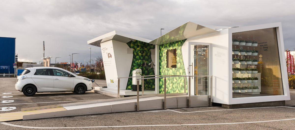 Eine Ladestation von Ikea.