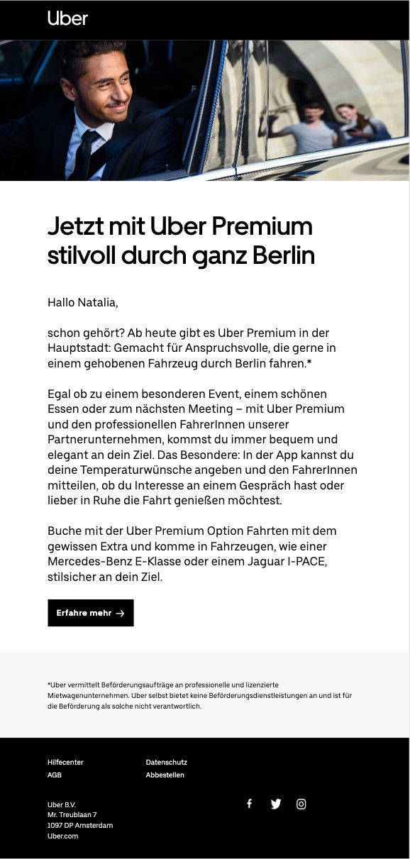 Uber-Newsletter