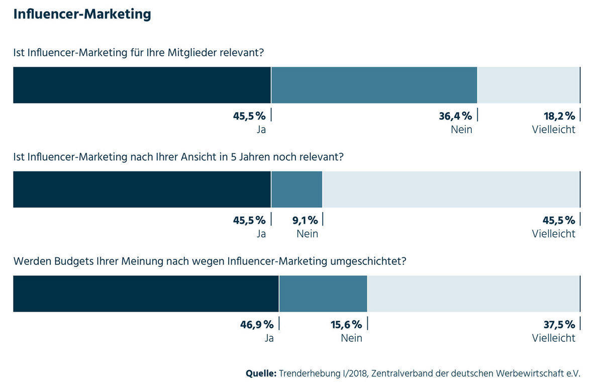 Influencermarketing hat sich etabliert