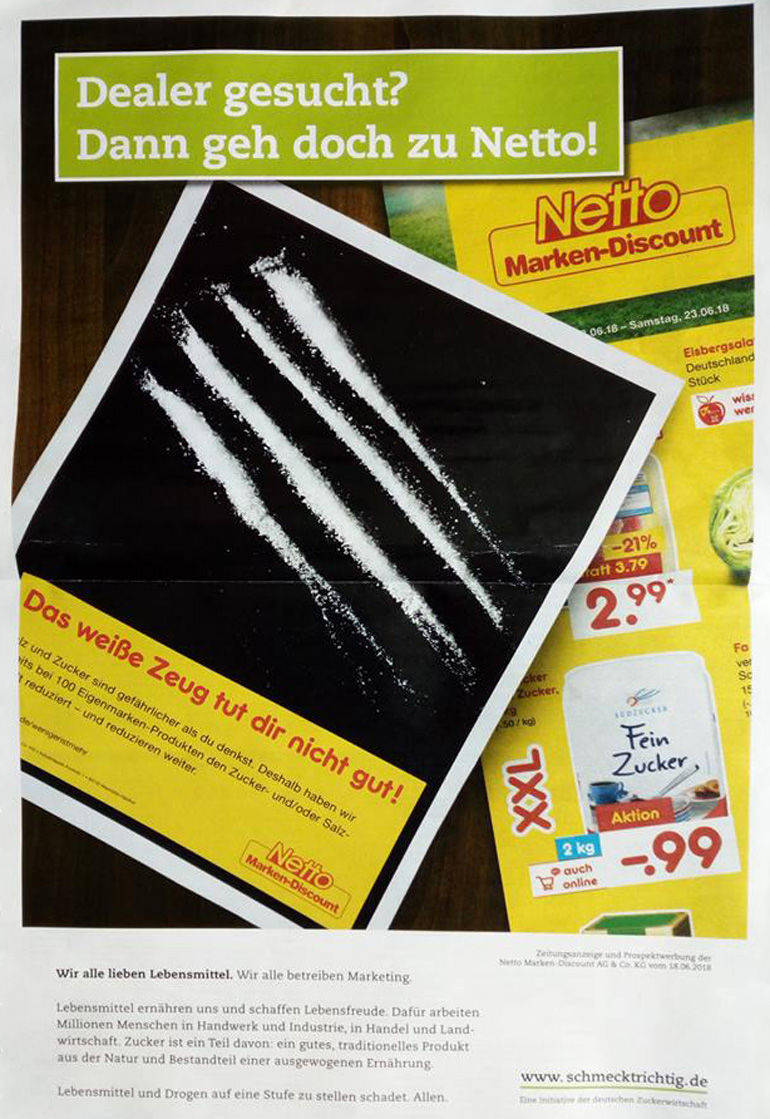 Anzeige der Zuckerwirtschaft in der "Lebensmittel Zeitung"