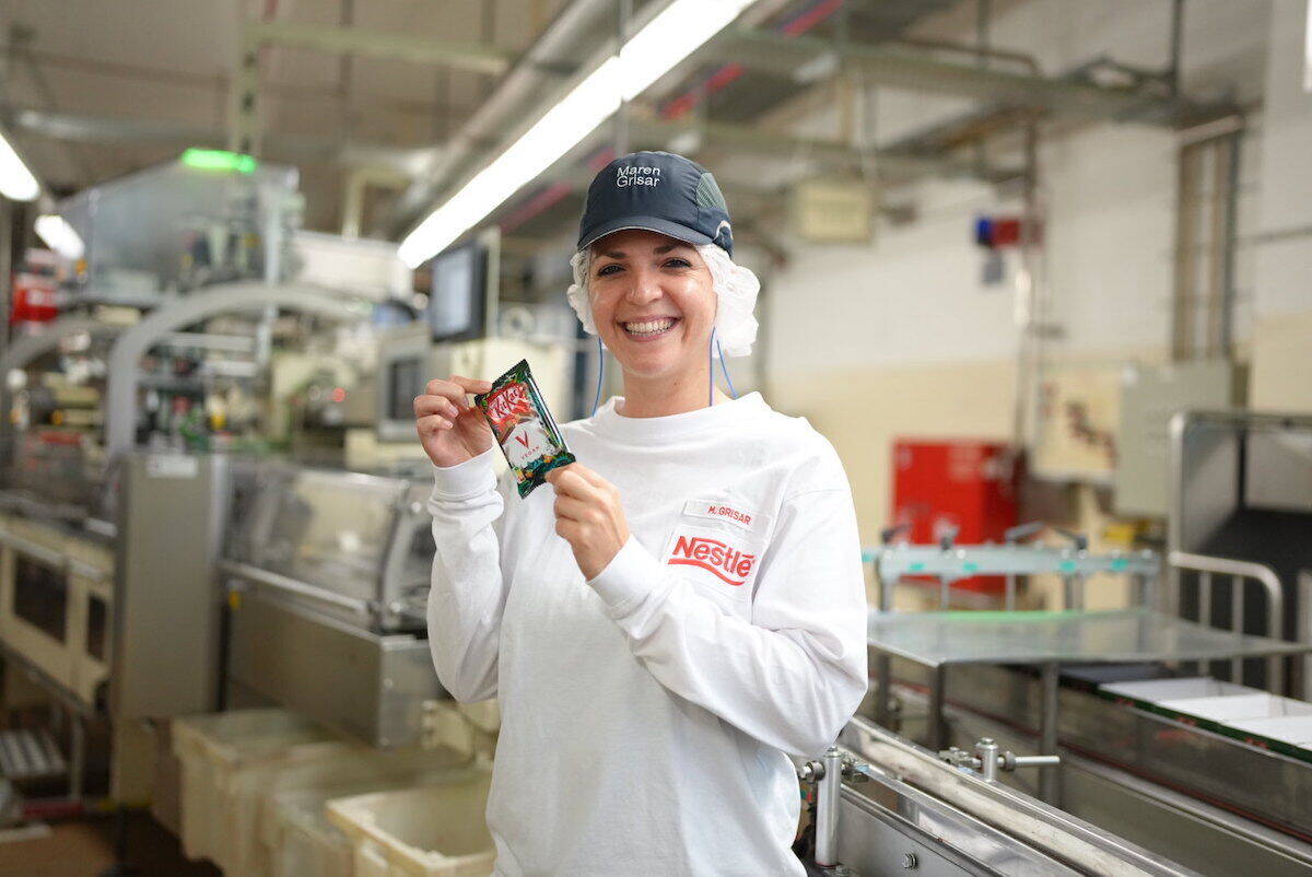 Maren Grisar, Produktionsleiterin KitKat im Nestlé Chocoladen-Werk in Hamburg.