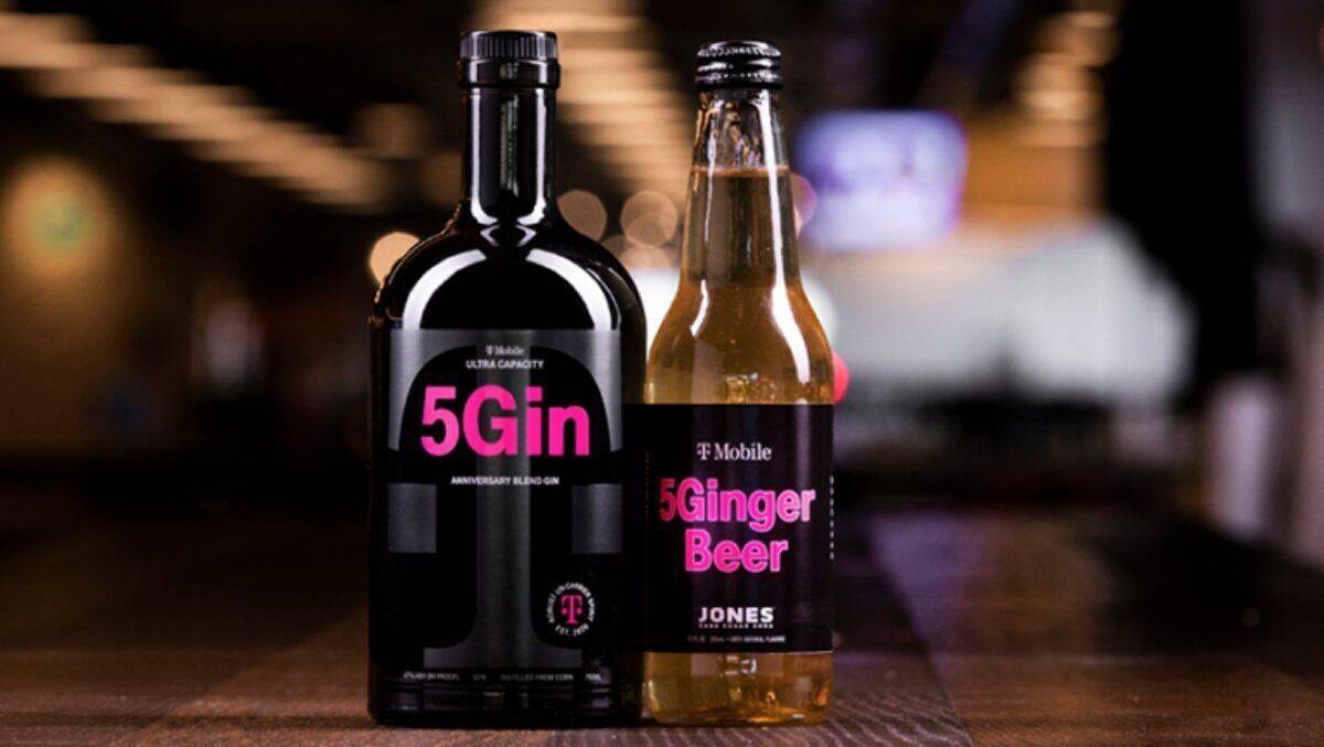 Prost! Mit Gin und Bier lockt T-Mobile USA Kunden ins 5G-Netz.