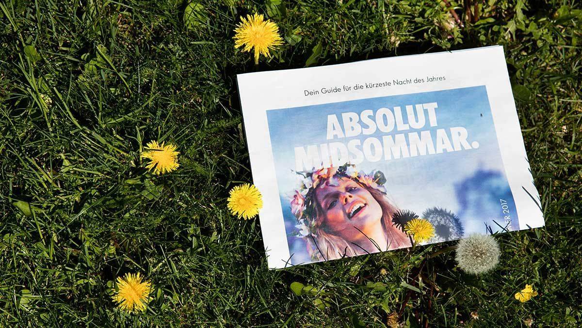 Midsommer wird 2017 am 24. Juni gefeiert. Absolut Vodka will das Thema besetzen.
