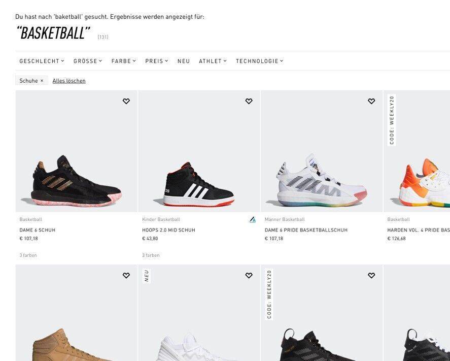 UX Check Adidas Durchschnitt oder Weltspitze W V