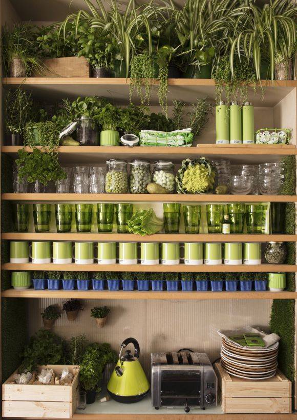 Natürlich sind auch Kaffeebecher in Greenery im Regal. (Bild: Pantone)
