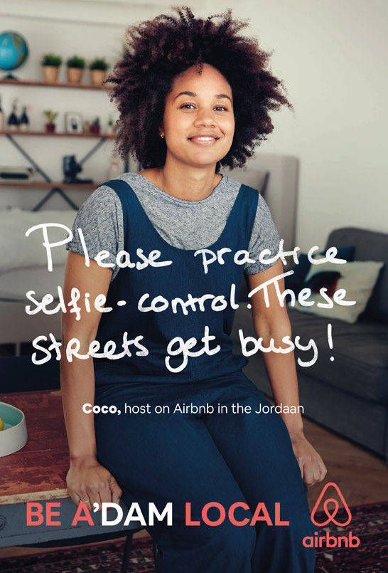 Für AirBnB setzte Wieden + Kennedy die Kampagne "Be A'Dam Local" um