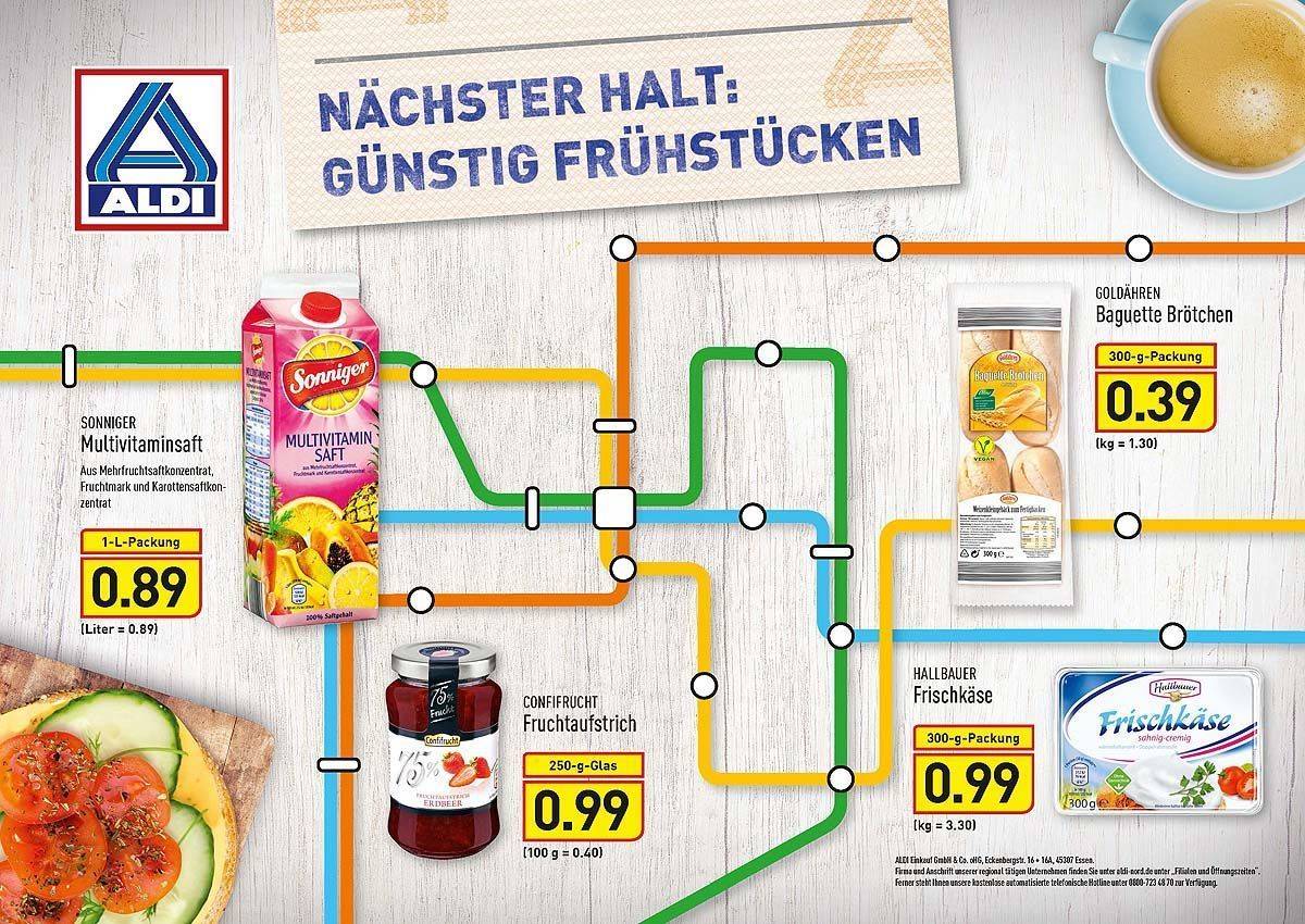 Ein Plakatmotiv von Aldi