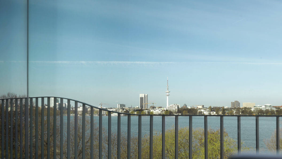 Der Blick auf die Alster.