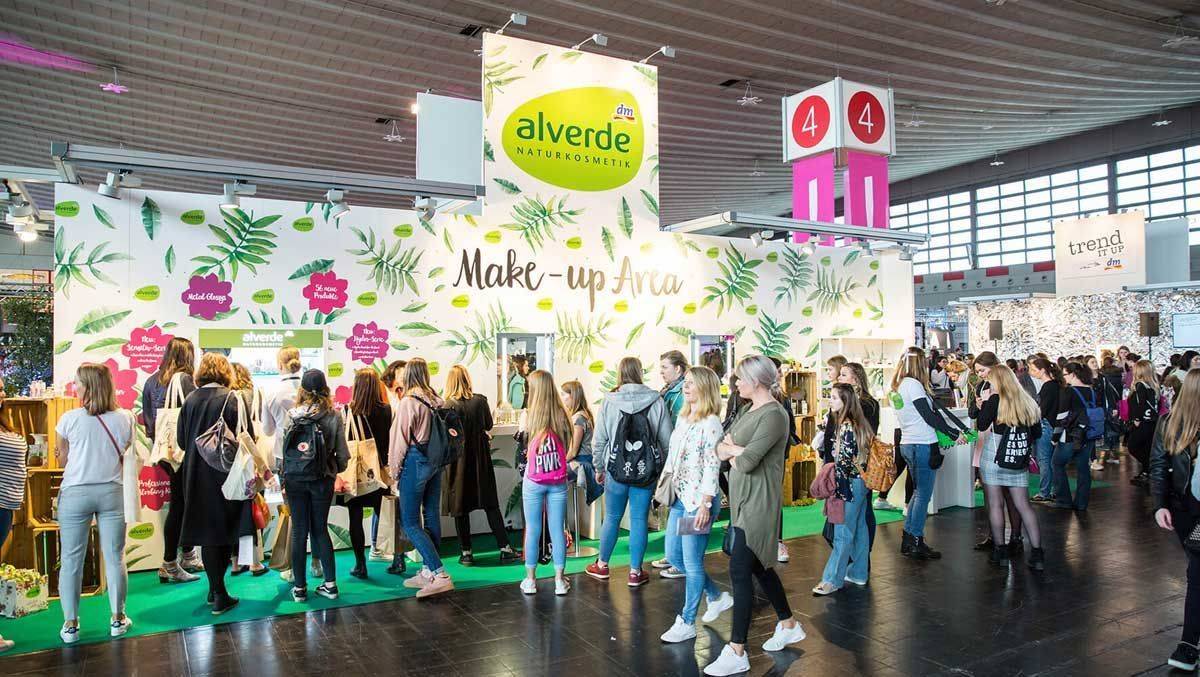 Alverde Naturkosmetik von dm war mit einem Stand vertreten.