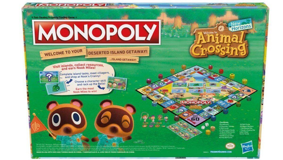 Hasbro hat ein erstes Bild der Verpackung der Animal-Crossing-Edition von Monopoly veröffentlicht.