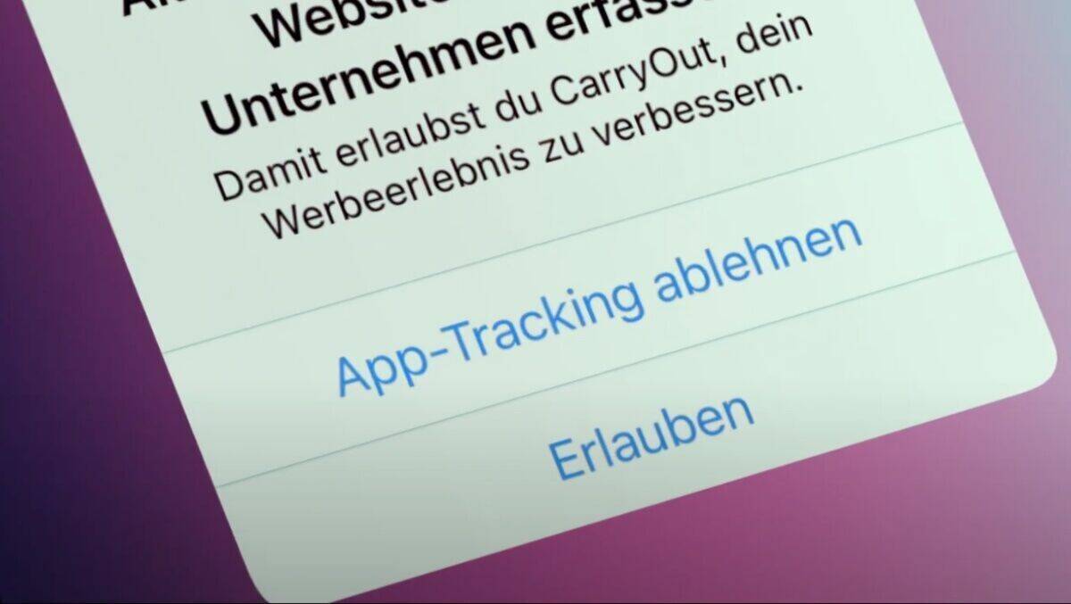 Mit einem Klick erlaubt Apple das Ablehnen von App-Tracking.