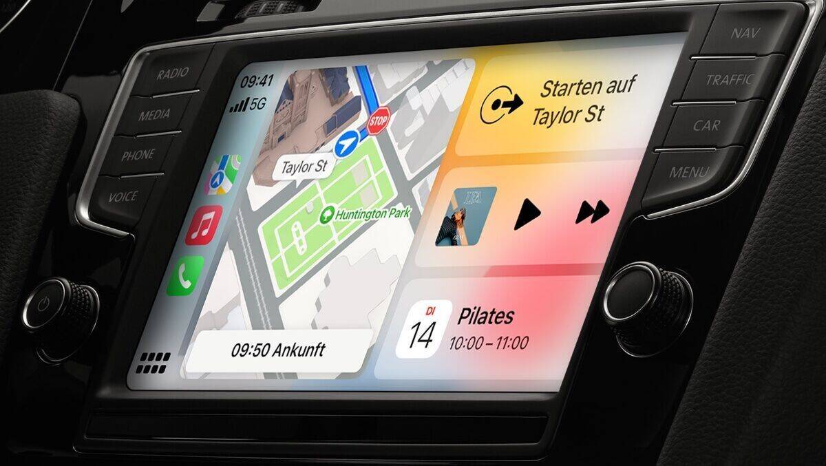 Auto-Infotainment: Hier läuft Apple CarPlay.