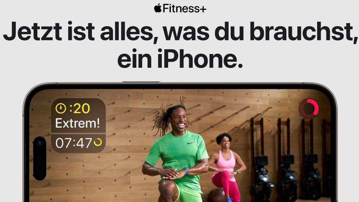 Für Apple Fitness wird keine Watch mehr vorausgesetzt.