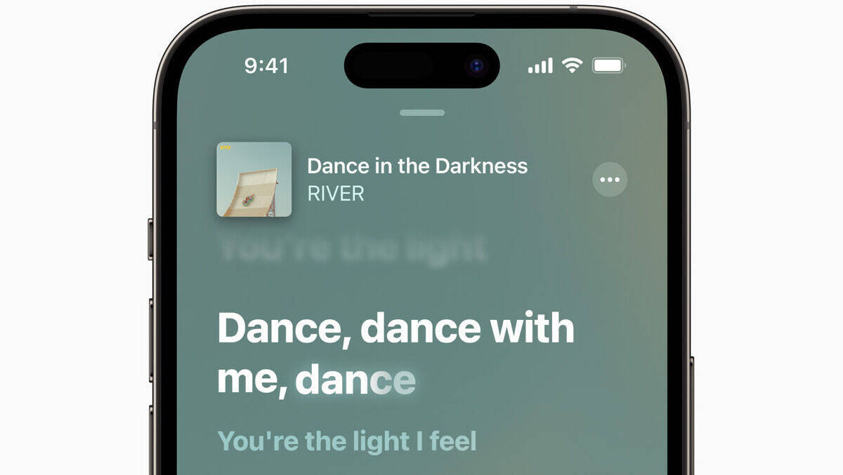 So werden die Songtexte etwa auf dem iPhone angezeigt.