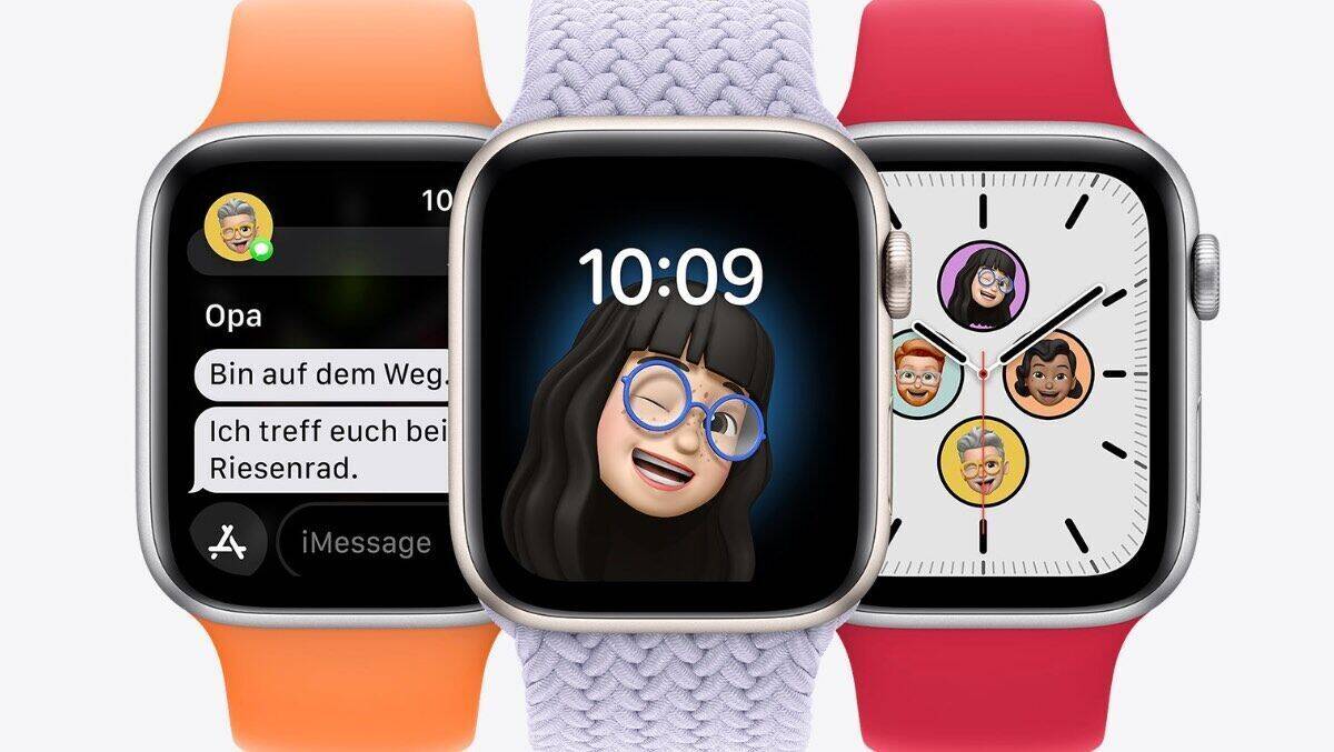 So sehen die Watchfaces bei der aktuellen Series 8 aus.