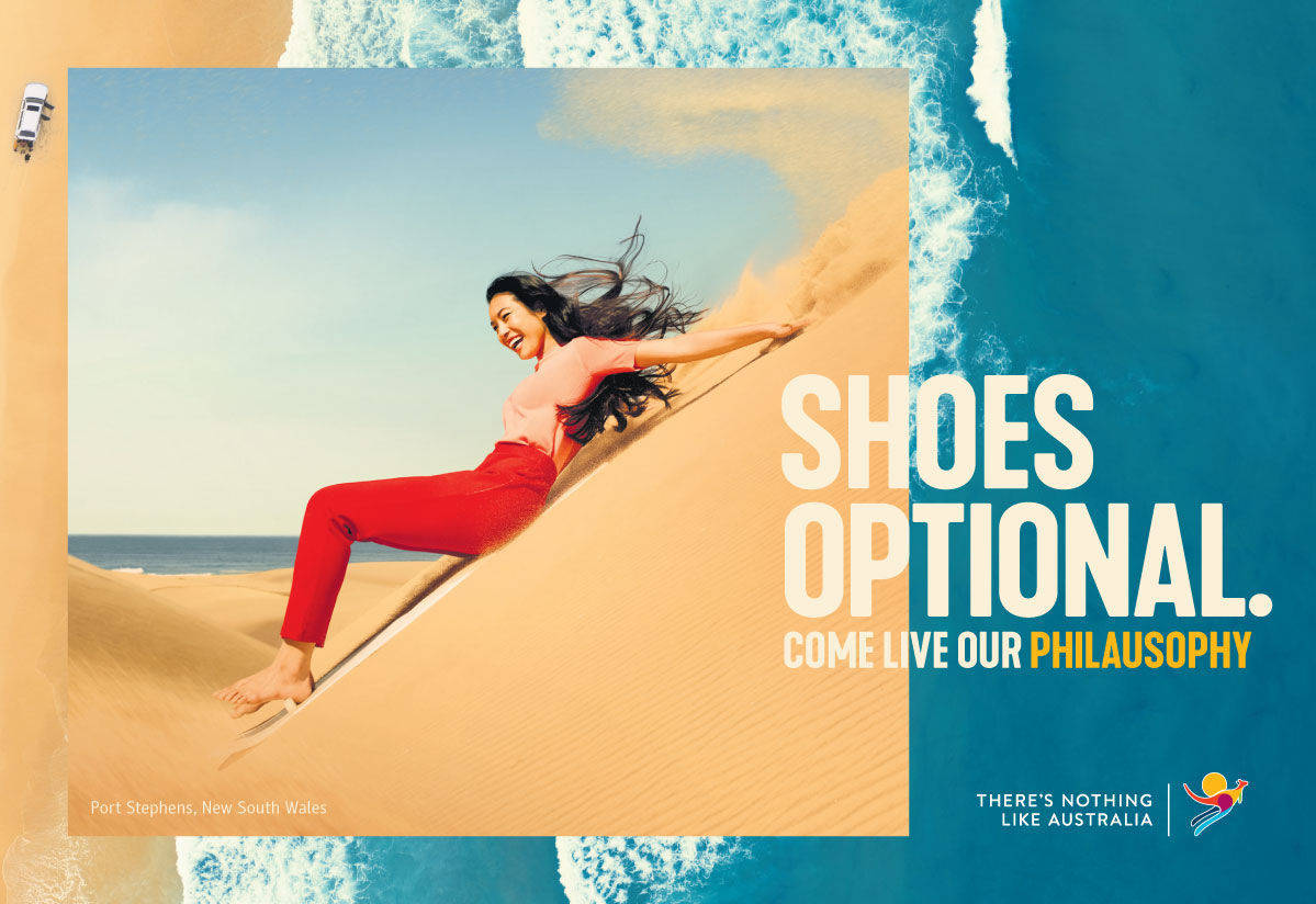 Australische "Philausophy": keine Schuhe.