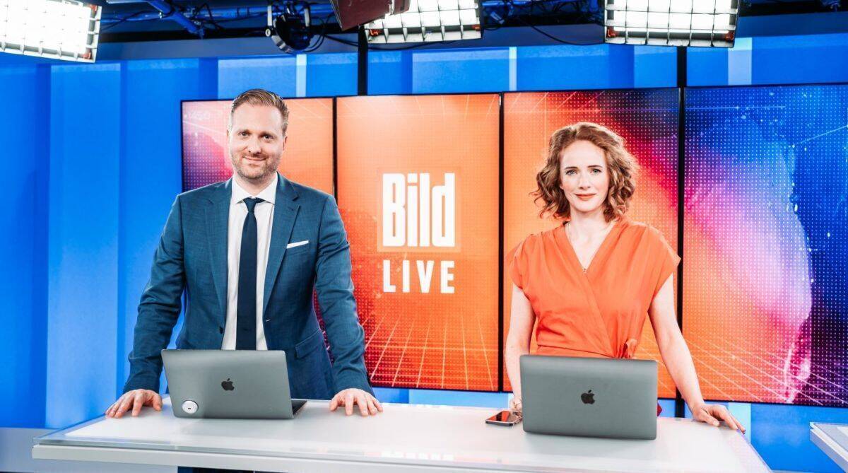 Die Bild-Reporter Kai Weise und Patricia Platiel