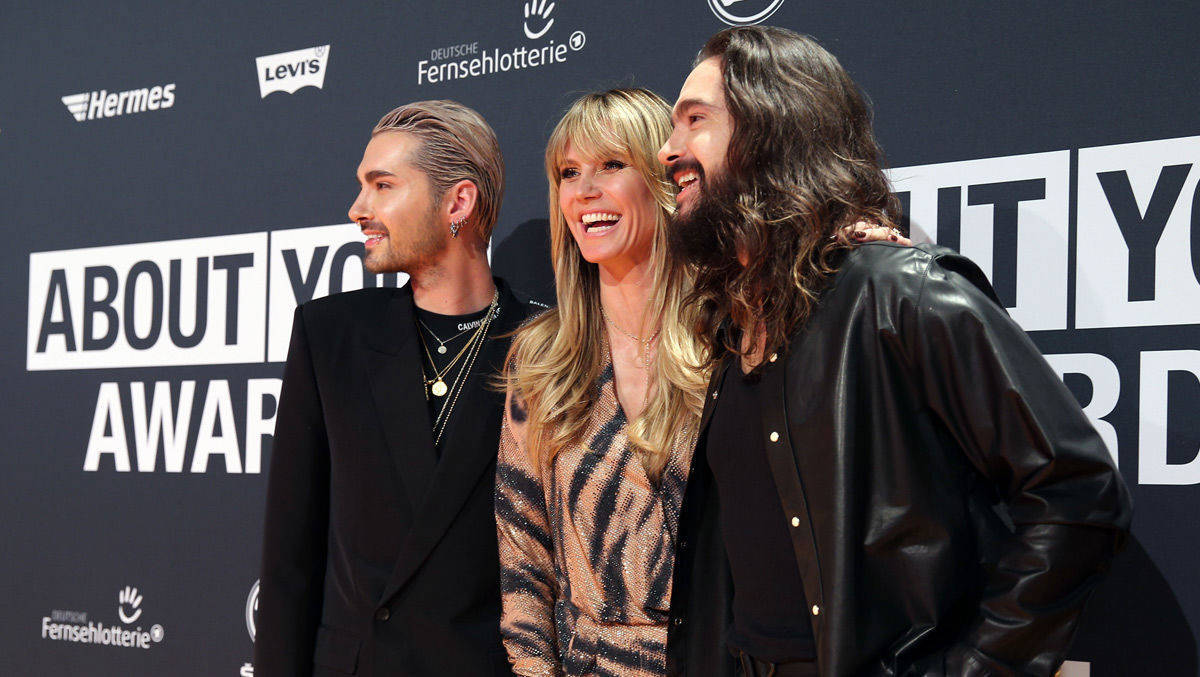 Bill Kaulitz, Heidi Klum und Tom Kaulitz auf den About You Awards