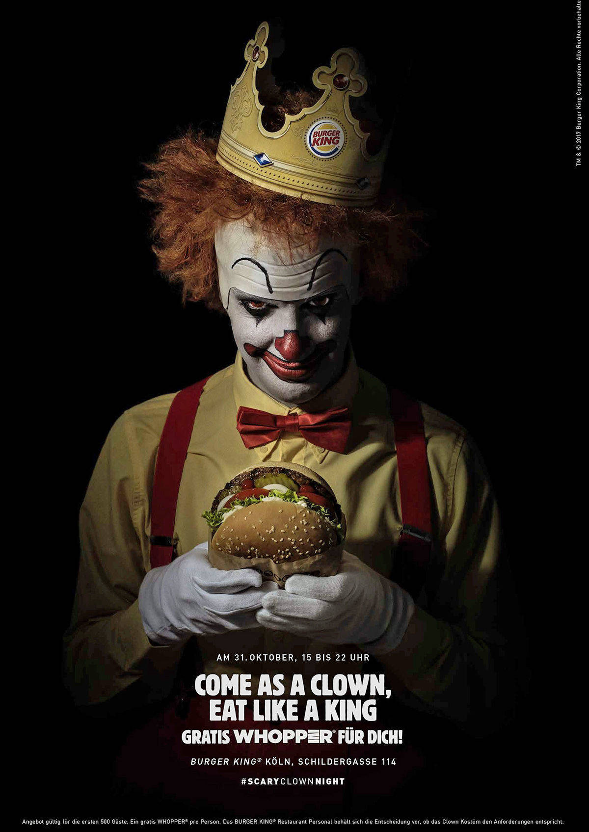 Burger King lockt die bösen Clowns | W&V
