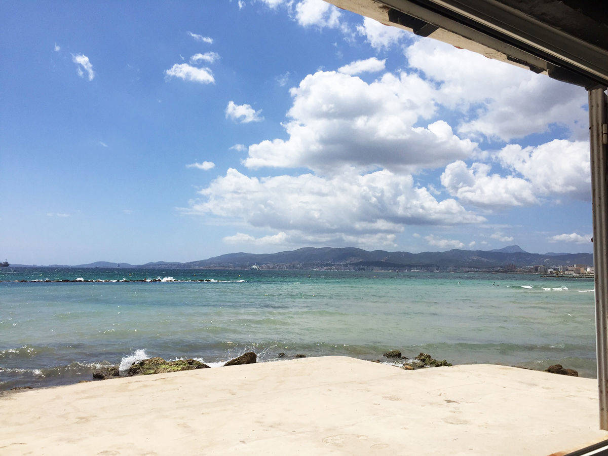 Vor dem Rückflug noch ein letzter Blick aus dem "El Bungalow" hinaus aufs Meer.