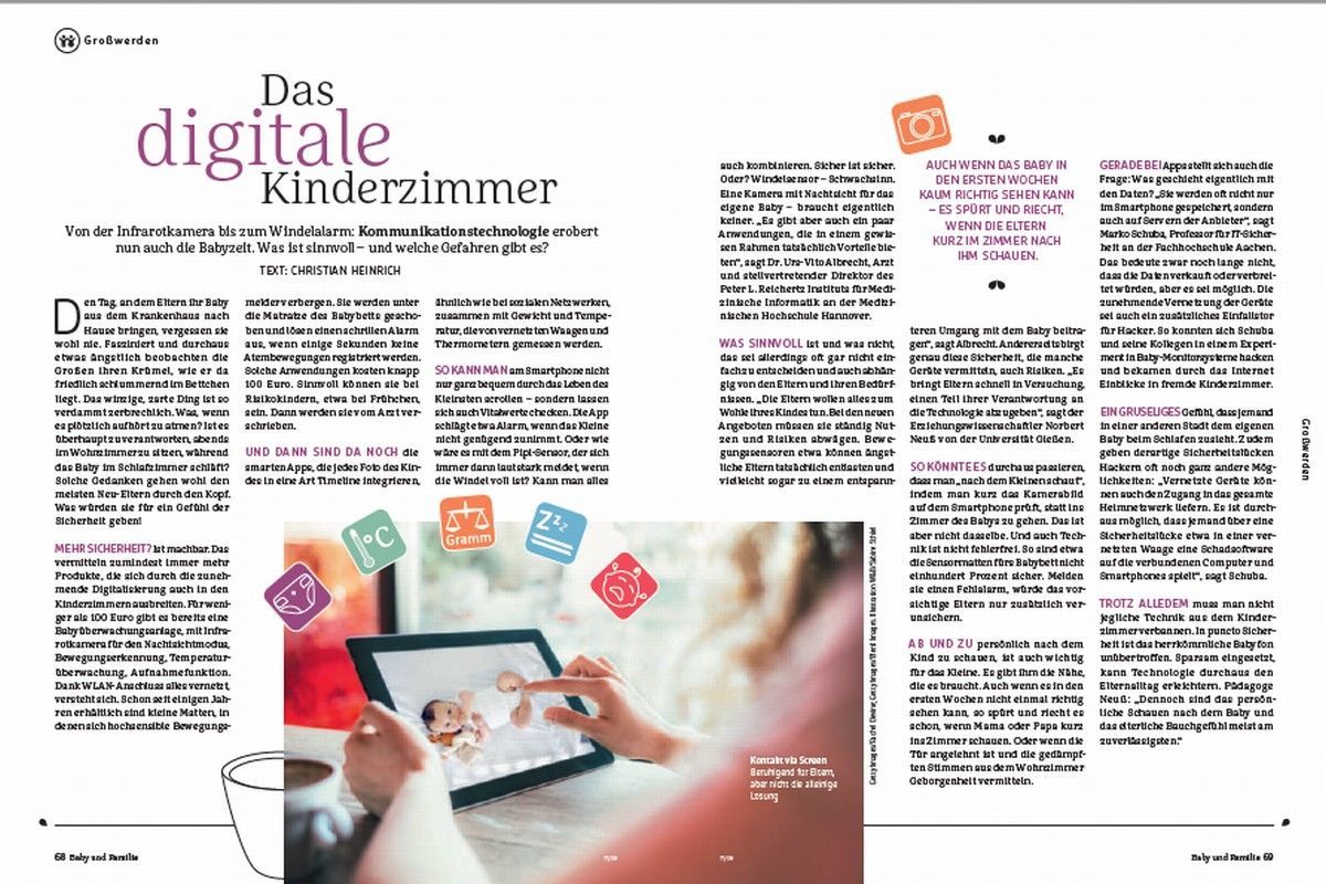 Digitalisierung - auch in "Baby und Familie" ein Thema.