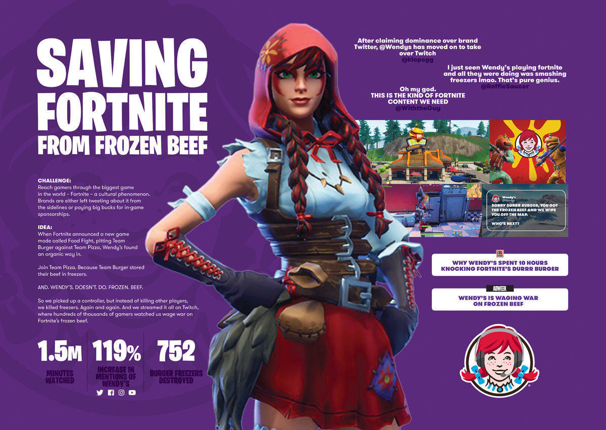 Wendy's - Keeping Fortnite Fresh