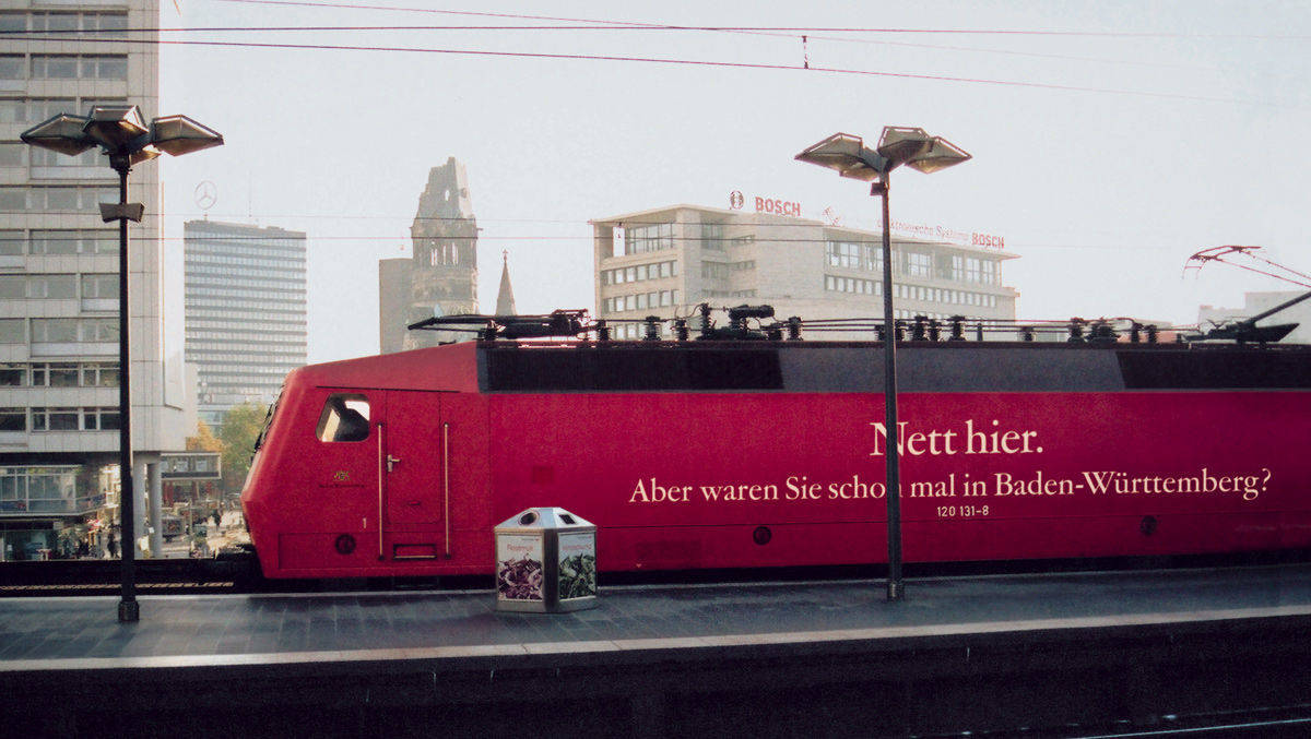 BaWü-Kampagne: Anfang der 2000er entstand der Claim für die Außenwerbung.