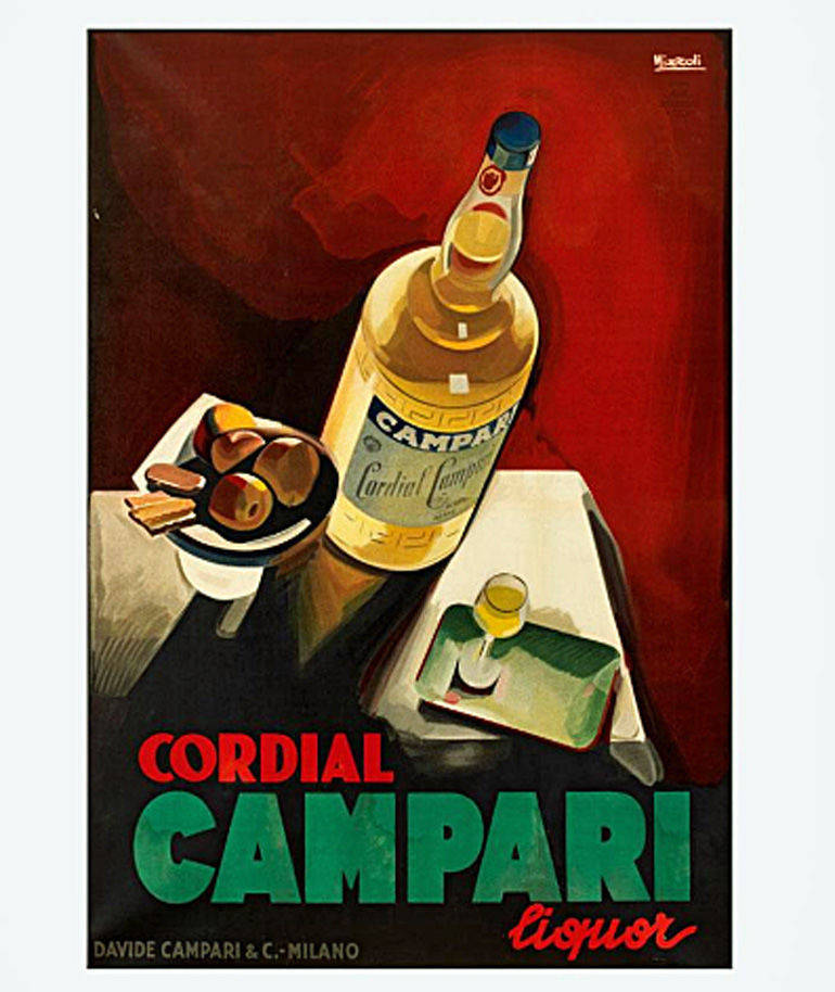 Cordial Campari liquor, von Marcello Nizzoli, 1926.