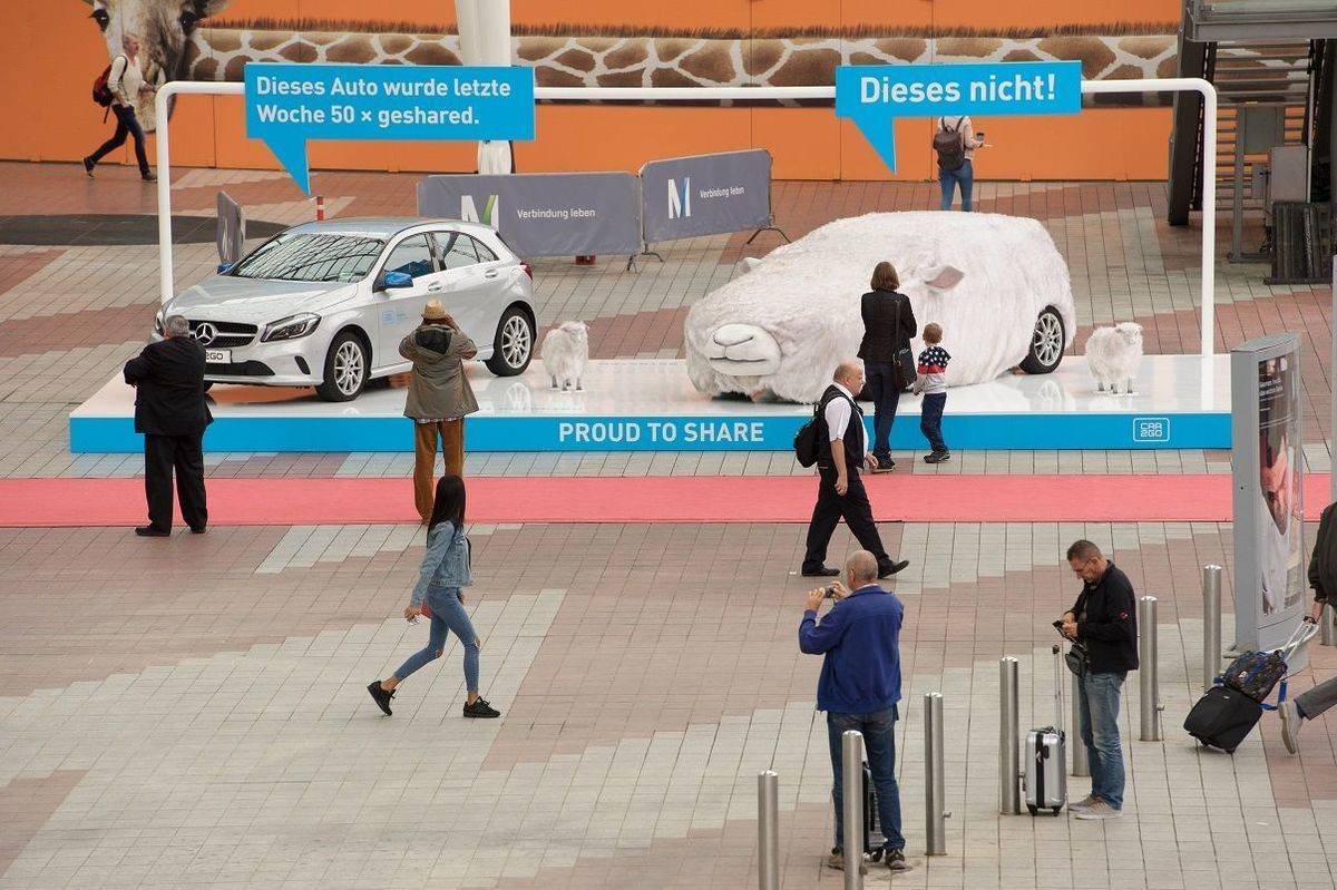 Witzige Aktion von Car2go und Scholz & Friends am Münchner Flughafen.