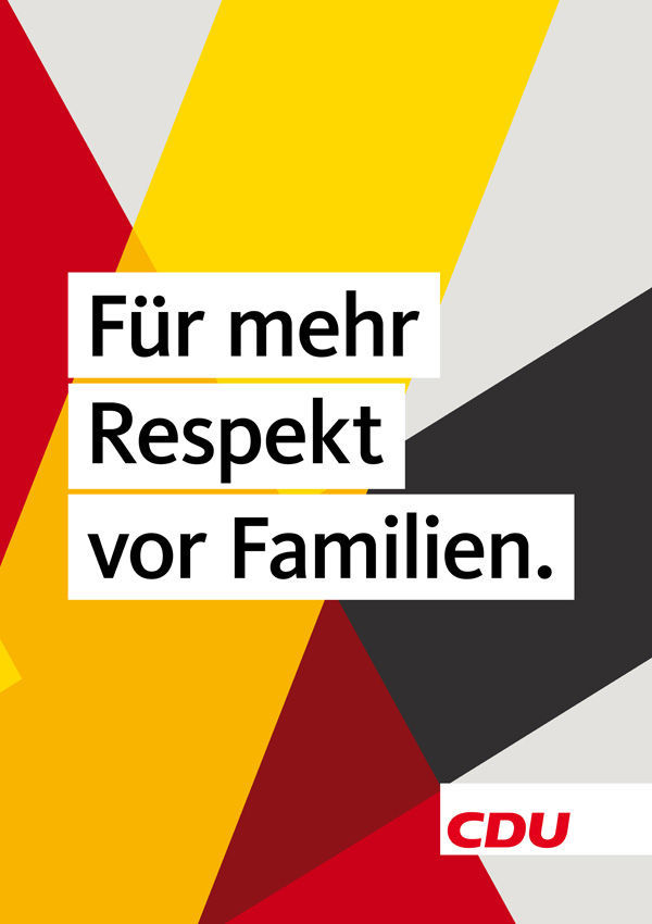 Eines der am Donnerstag (22.6.) vorgestellten Wahlplakate der CDU.