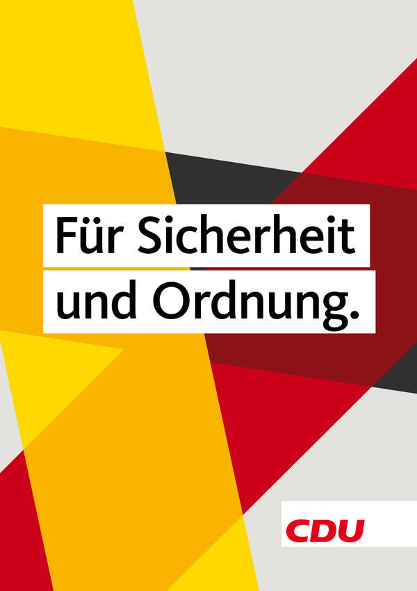 Eines der am Donnerstag (22.6.) vorgestellten Wahlplakate der CDU.