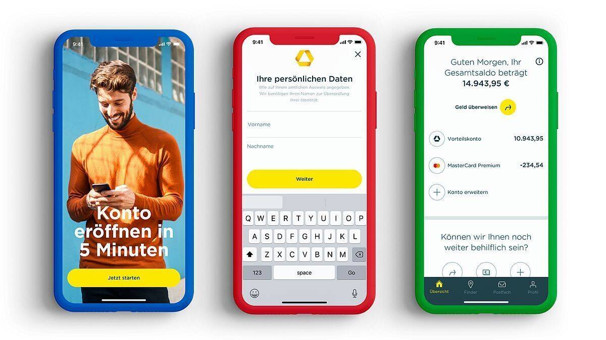 So sieht das neue Commerzbank-Design in der App aus.