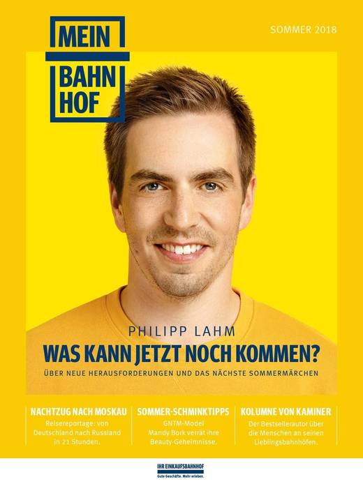 Cover-Model von Mein Bahnhof: Philipp Lahm.