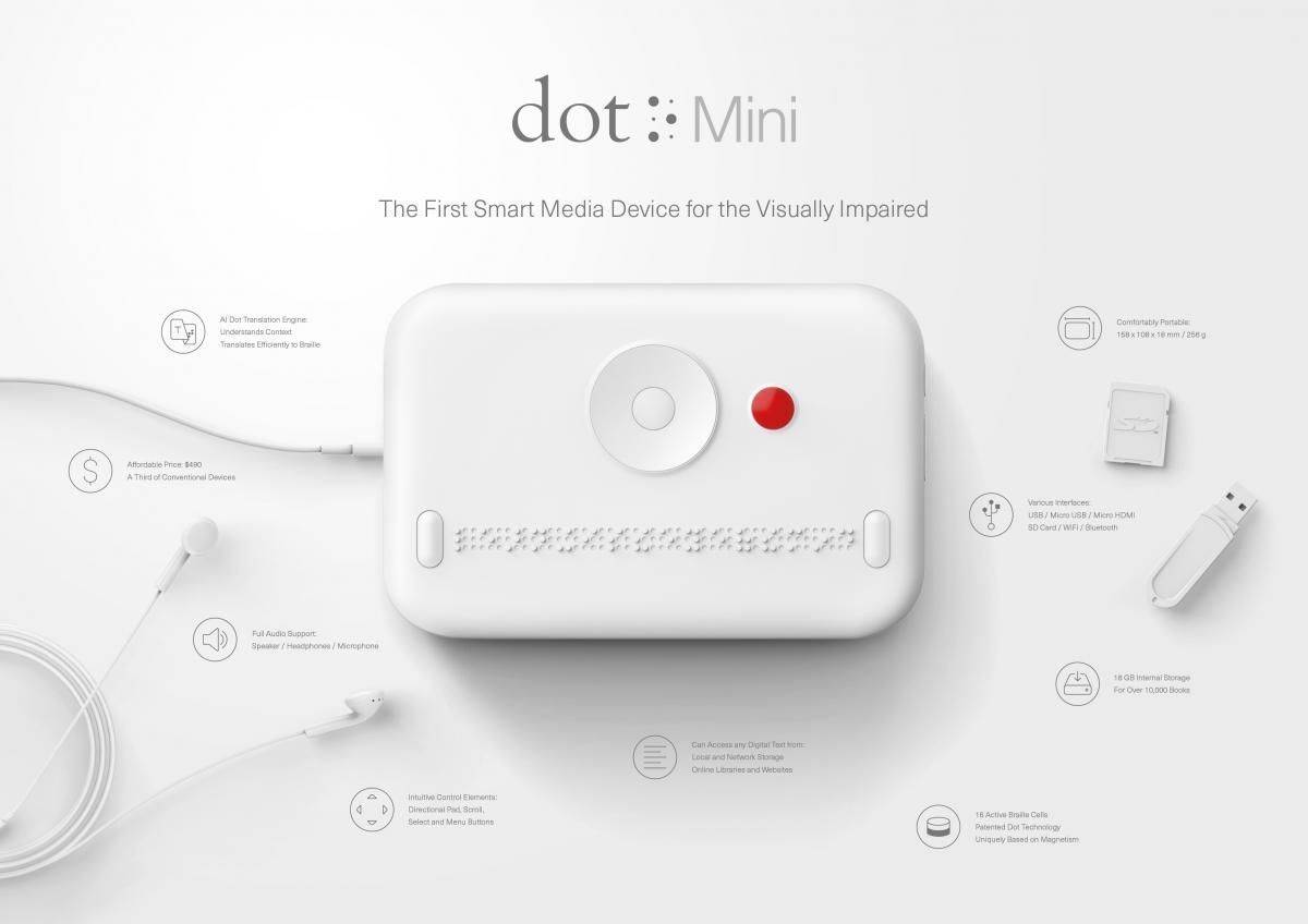 Das Gerät Dot Mini von Serviceplan und der Dot Incorporation gewinnt den Innovation-Grand-Prix.