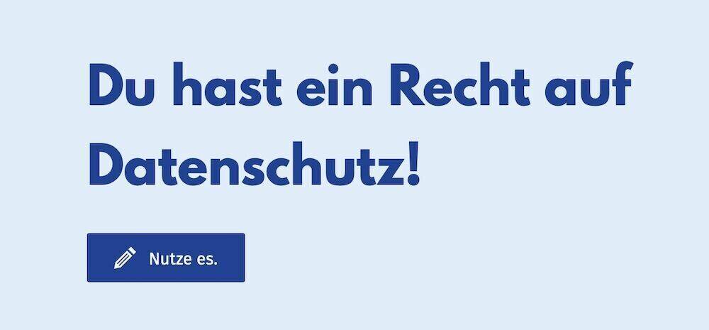 Vorkämpfer für korrekten Datenschutz: die Website datenanfragen.de