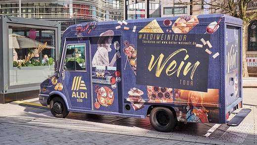 Der Wein-Truck macht Station in Bonn, Düsseldorf, Wiesbaden, Stuttgart, Köln, Frankfurt und Heidelberg.