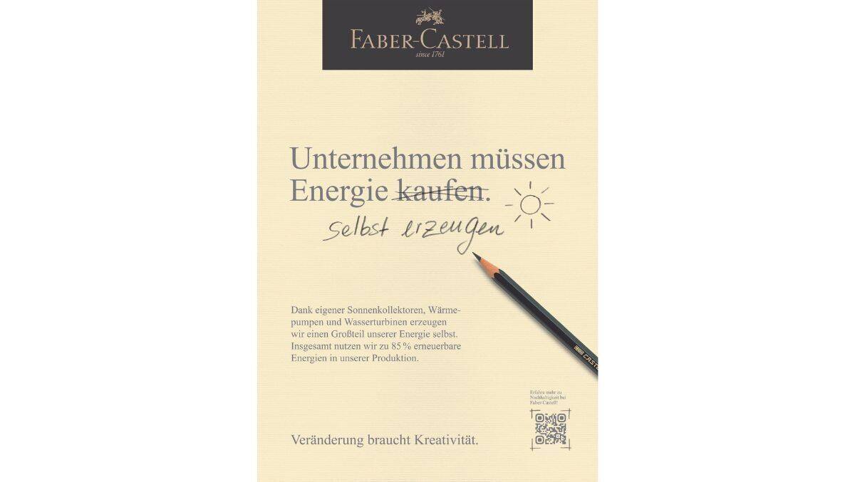 Faber-Castell setzt auf Klimaschutz.