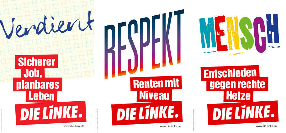 Wahlplakate der Linken