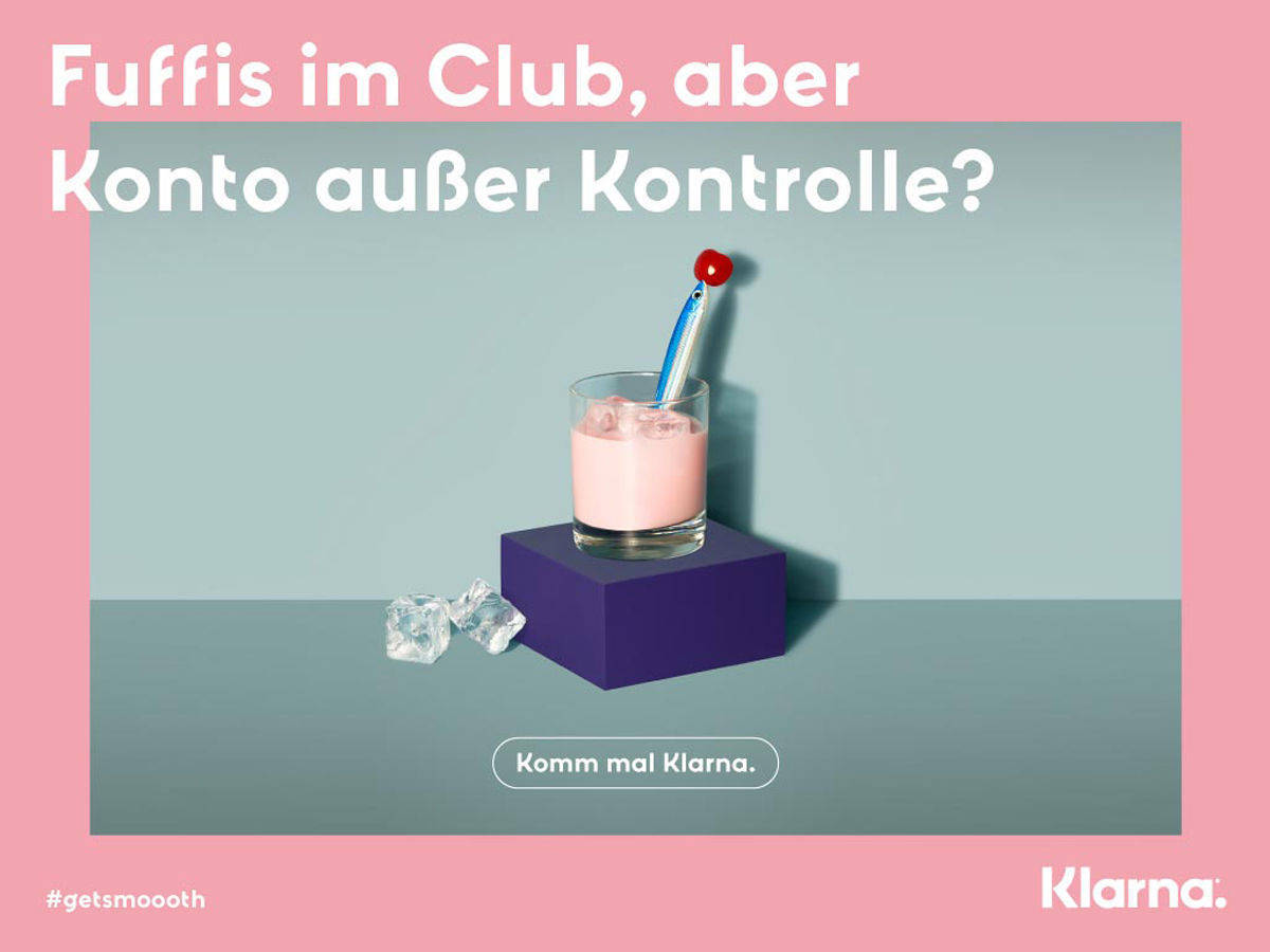 Weiteres Banner-Motiv aus der Klarna-Kampagne.