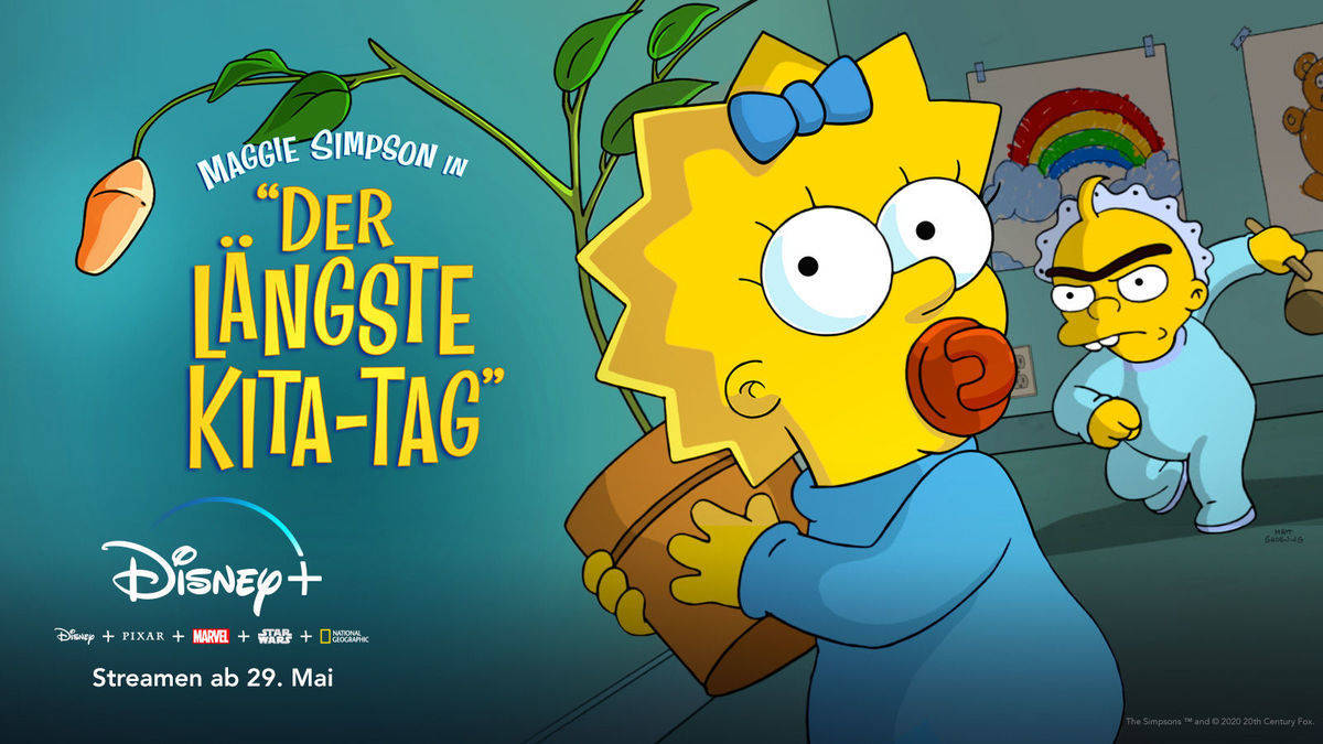 Disney+ als Paradies für Simpsons-Fans: Neben allen 30 Staffeln gibt es auch einen exklusiven Kurzfilm mit Maggie.