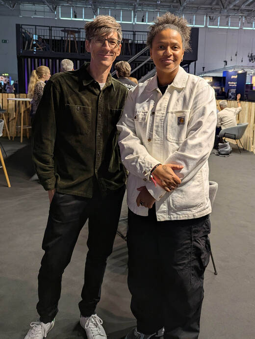 Dora Osinde und Conrad Breyer auf der dmexco in Köln