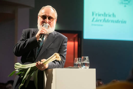 Friedrich Liechtenstein bereichert nicht nur die Edeka-Kampagnen, er hielt in Frankfurt auch die Laudatio auf Meineke.