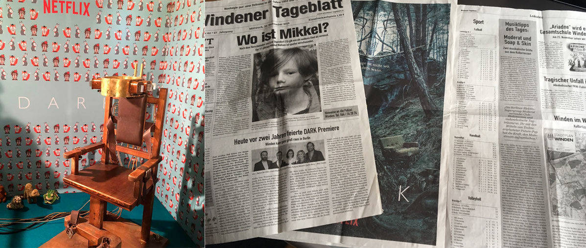 Dark Prescreening und Zeitung