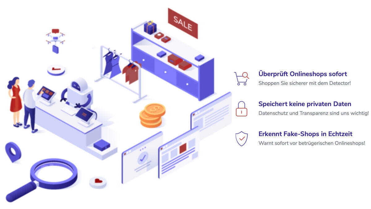 Den Fake-Shop Detector gibt es für Chrome, Firefox, Edge – und auch mobil.